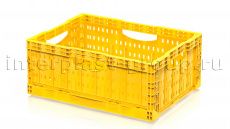 Складные ящики желтые