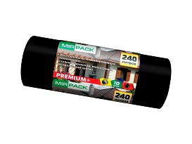 Мешки для мусора 240 л, ароматизированные, черные, в рулоне 10 шт., ПВД 45 мкм, 1300х930 мм, PREMIUM+, 24010830 в Майкопе Мешки для мусора 240 л, ароматизированные, черные, в рулоне 10 шт., ПВД 45 мкм, 1300х930 мм, PREMIUM+, 24010830 в Майкопе