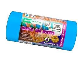 Мешки для мусора 35 л, ароматизированные, синие, в рулоне 30 шт., ПНД, 12 мкм, 640х500 мм, EXTRA, 3530661 в Майкопе