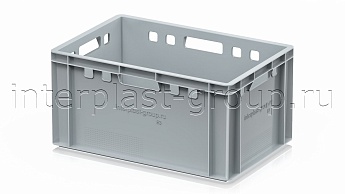 Ящик для мяса и колбасных изделий Е-3 серый в Майкопе Ящик для мяса и колбасных изделий Е-3 серый в Майкопе