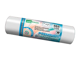 Мешки для мусора 360 л, белые, в рулоне 10 шт., ПВД 65 мкм, 1400х1000 мм, PREMIUM+, 3601015302 в Майкопе