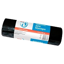 Мешки для мусора 240 л, черные, в рулоне 10 шт., ПВД 30 мкм, 1400х1120 мм, PACLAN Professional, 606336 в Майкопе