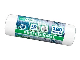 Мешки для мусора 180 л, прозрачные, в рулоне 10 шт., ПВД, 30 мкм, 1100х930 мм, PROFESSIONAL, 180104408 в Майкопе Мешки для мусора 180 л, прозрачные, в рулоне 10 шт., ПВД, 30 мкм, 1100х930 мм, PROFESSIONAL, 180104408 в Майкопе