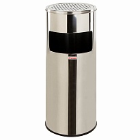 Урна с пепельницей 27 л, нержавеющая сталь, зеркальная, LAIMA PROFESSIONAL в Майкопе