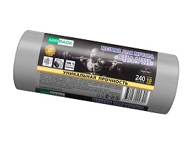 Мешки для мусора 240 л, ароматизированные, серые, в рулоне 10 шт., ПВД 40 мкм, 1500х1100 мм, СИЛАЧИ, sil240111101 в Майкопе Мешки для мусора 240 л, ароматизированные, серые, в рулоне 10 шт., ПВД 40 мкм, 1500х1100 мм, СИЛАЧИ, sil240111101 в Майкопе