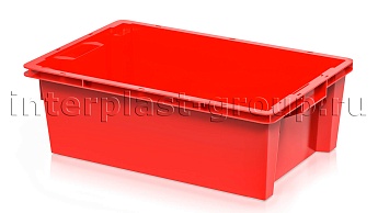 Ящик универсальный для овощей, фруктов и хлеба сплошной красный в Майкопе Ящик универсальный для овощей, фруктов и хлеба сплошной красный в Майкопе