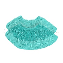 Бахилы бирюзовые 2000 шт (1000 пар), 16 мкм, однослойные, с одной резинкой, Эконом в Майкопе