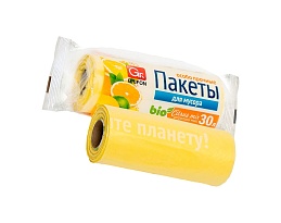 Мешки для мусора 35 л, ароматизированные, желтые, в рулоне 20 шт., ПНД, 12 мкм, 560х530 мм, GRIFON Цитрусовый Микс, 100-033 в Майкопе