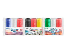 Мешки для мусора 30 л, ассорти, в рулоне 20 шт., ПНД, 9 мкм, 600х500 мм, GRIFON Триколор, 101-024 в Майкопе Мешки для мусора 30 л, ассорти, в рулоне 20 шт., ПНД, 9 мкм, 600х500 мм, GRIFON Триколор, 101-024 в Майкопе