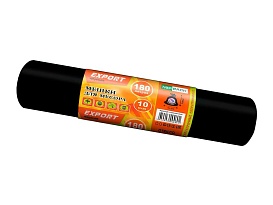Мешки для мусора 180 л, ароматизированные, черные, в рулоне 10 шт., ПВД, 80 мкм, 1100х930 мм, EXPORT, exp18010142 в Майкопе