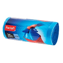 Мешки для мусора 35 л, с ушками, синие, в рулоне 30 шт., ПНД, 10,5 мкм, 640х500 мм, PACLAN Multitop, 600819 в Майкопе