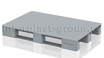 Поддон пластиковый сплошной без бортиков серый в Майкопе