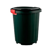 Мусорный бак с крышкой - воронкой 105 л темно-зеленый 105 темно-зеленый в Майкопе Мусорный бак с крышкой - воронкой 105 л темно-зеленый 105 темно-зеленый в Майкопе