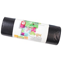 Мешки для мусора 220 л, черные, в рулоне 10 шт., ПВД, 29 мкм, 1100х830 мм, Концепция Быта ЭкоДом, 604924 в Майкопе Мешки для мусора 220 л, черные, в рулоне 10 шт., ПВД, 29 мкм, 1100х830 мм, Концепция Быта ЭкоДом, 604924 в Майкопе