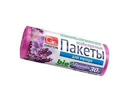 Мешки для мусора 30 л, ароматизированные, Лаванда, сиреневые, в рулоне 20 шт., ПНД, 9 мкм, 560х530 мм, GRIFON Aroma, 101-020 La в Майкопе Мешки для мусора 30 л, ароматизированные, Лаванда, сиреневые, в рулоне 20 шт., ПНД, 9 мкм, 560х530 мм, GRIFON Aroma, 101-020 La в Майкопе